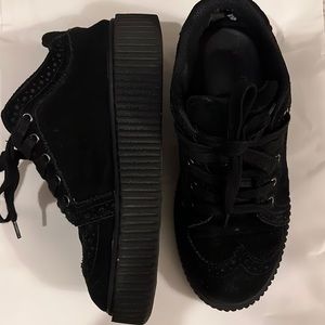 T.U.K. Black creeper sneakers